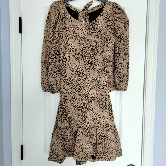 NWT Sz 14 Anthro Animal Print Dress - Picture 15 of 16